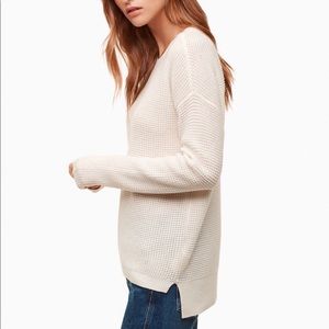 🧩Aritzia Wilfred Free Isabelli Waffle Sweater S